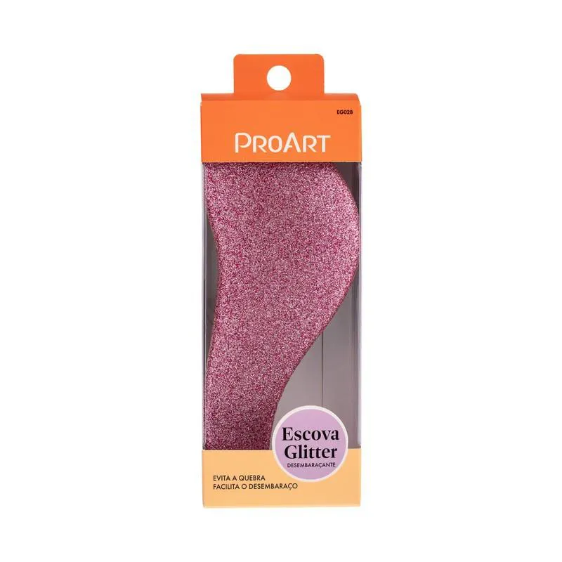 PROART ESCOVA GLITTER ROSA