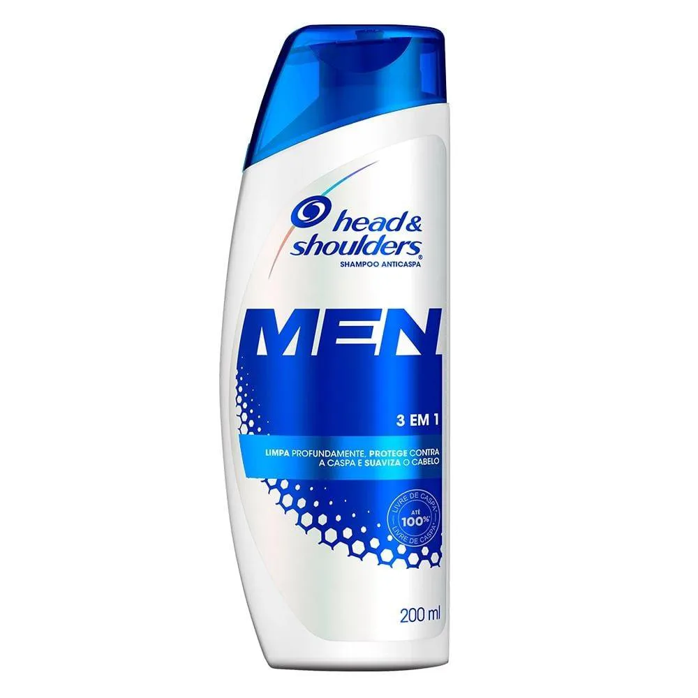 SHAMPOO HEAD & SHOULDERS ANTI-CASPA 3 EM 1 200ML