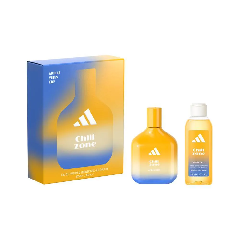 KIT ADIDAS VIBES CHILL ZONE EDP 100ML + SHOWER GEL 100ML