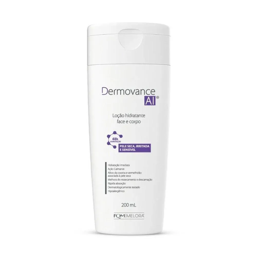 LOçãO HIDRATANTE FACIAL E CORPORAL DERMOVANCE AI 200ML