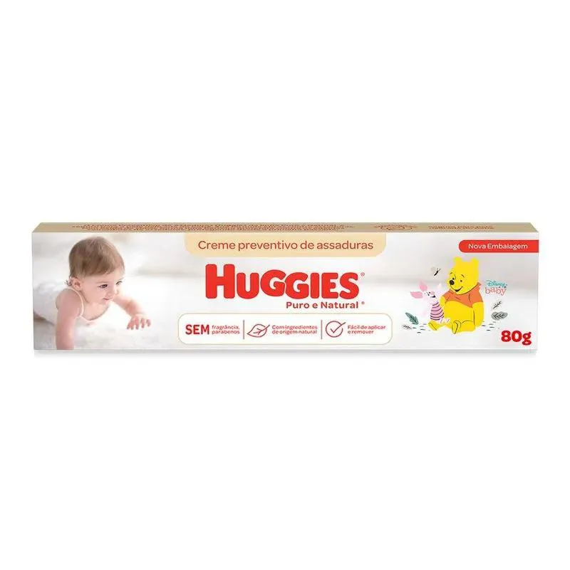 CREME PREVENTIVO DE ASSADURAS 80G HUGGIES - PURO NATURAL 80G