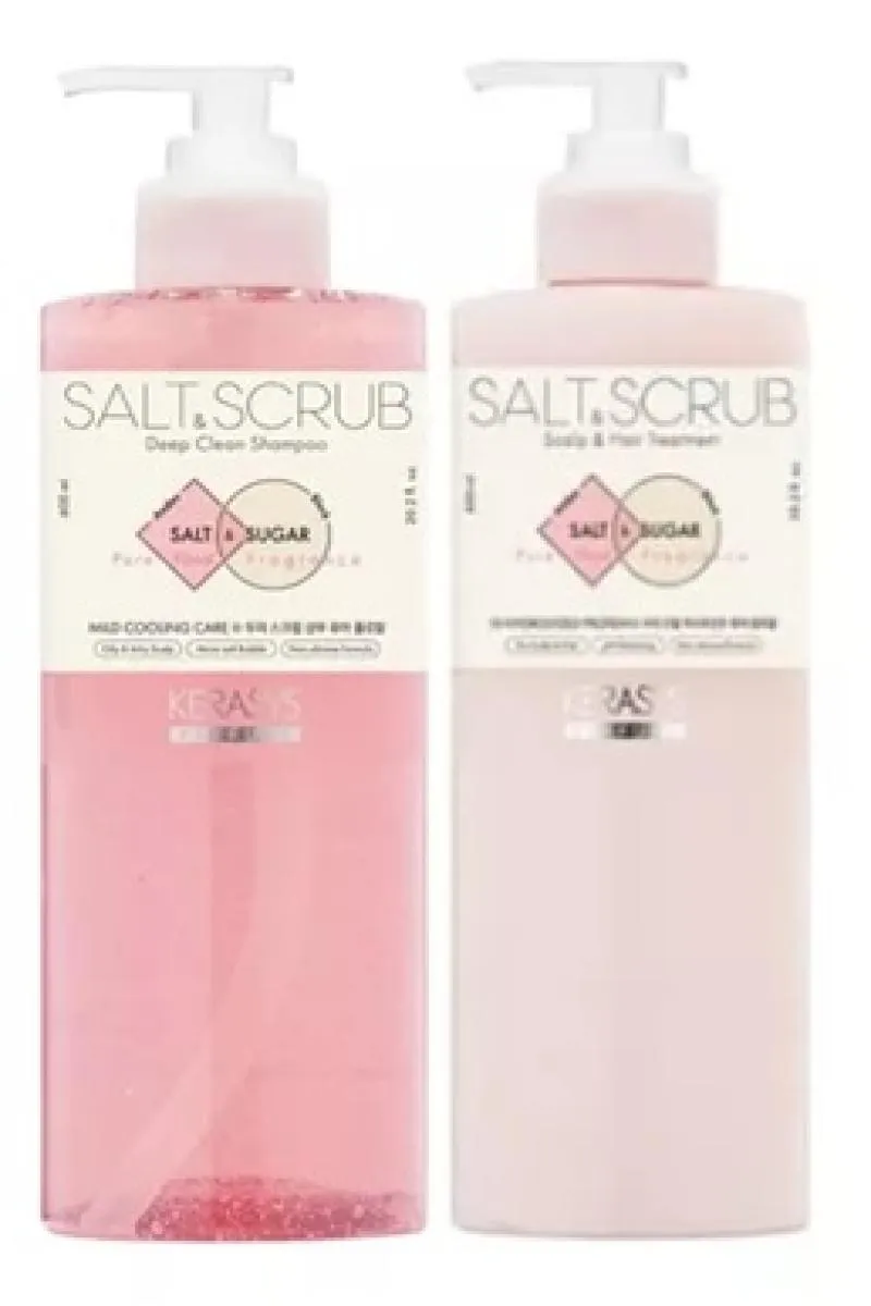 KERASYS SALT & SCRUB PURE FLORAL KIT (SH600+CD600)