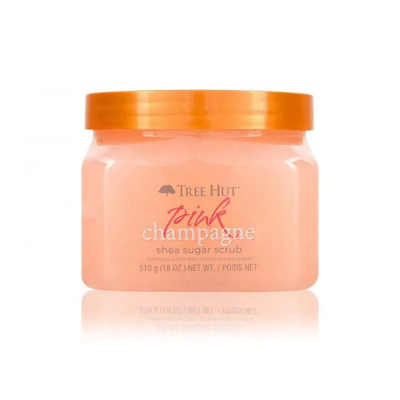 TREE HUT PINK CHAMPAGNE SHEA SUGAR SCRUB 510G