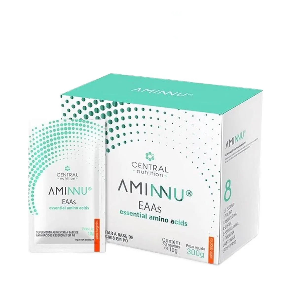 AMINNU 30 SACHêS 10G (300G) CENTRAL NUTRITION Tangerina