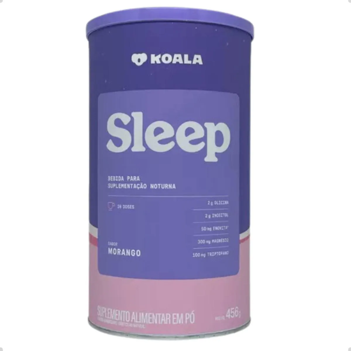 SLEEP TRIPTOFANO 22 DOSES SONO INTELIGENTE 456G KOALA Morango