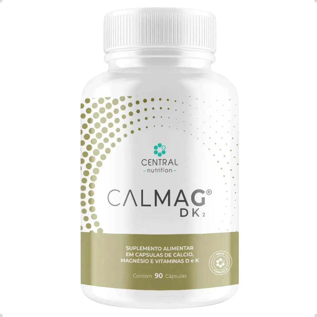 CALMAG D K2 500MG 90 CAPSULAS CENTRAL NUTRITION Natural