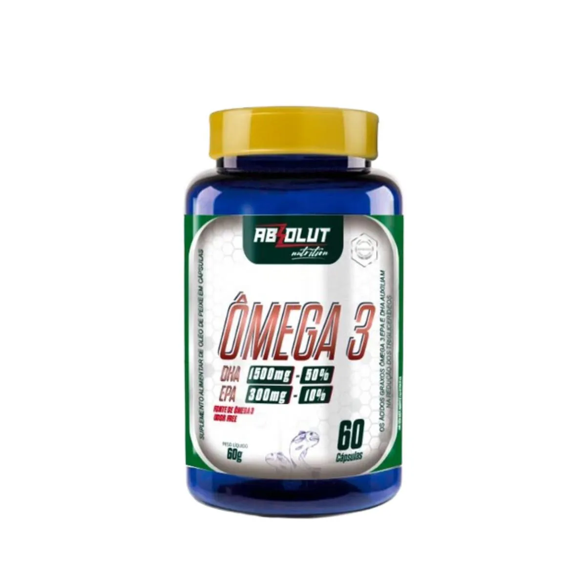 ÔMEGA 3 ULTRA EPA DHA 60 CAPSULAS ABSOLUT NUTRITION Natural