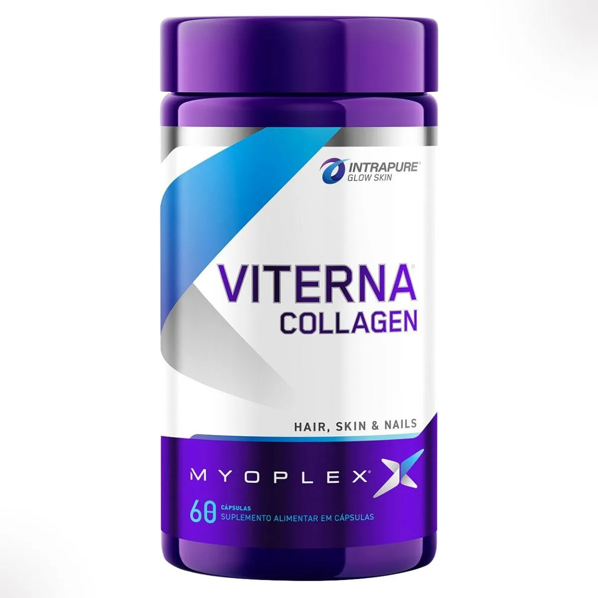 VITERNA COLLAGEN PELE CABELO UNHA 60 CAPSULAS MYOPLEX Natural