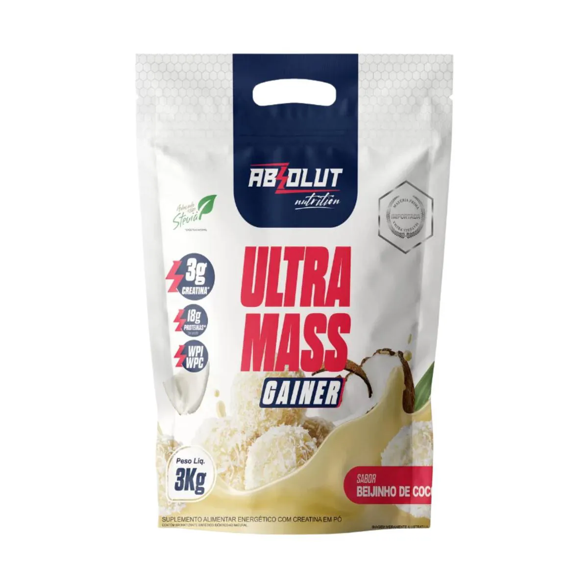 ULTRA MASS GAINER PREMIUM 3KG ABSOLUT NUTRITION Beijinho DE Coco