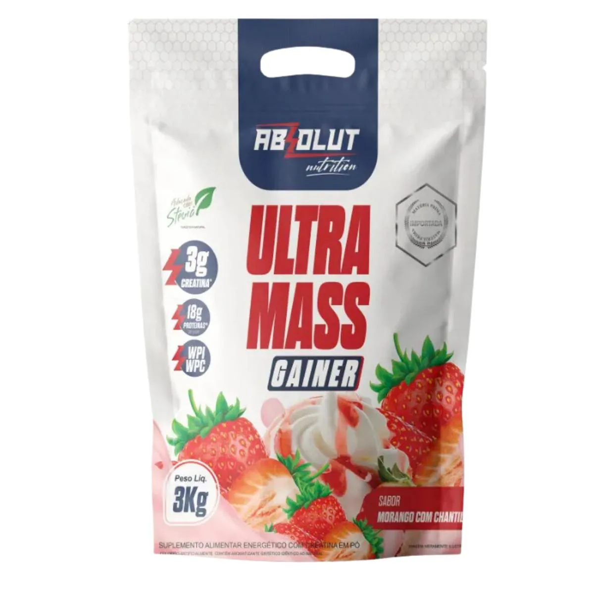 ULTRA MASS GAINER PREMIUM 3KG ABSOLUT NUTRITION Morango