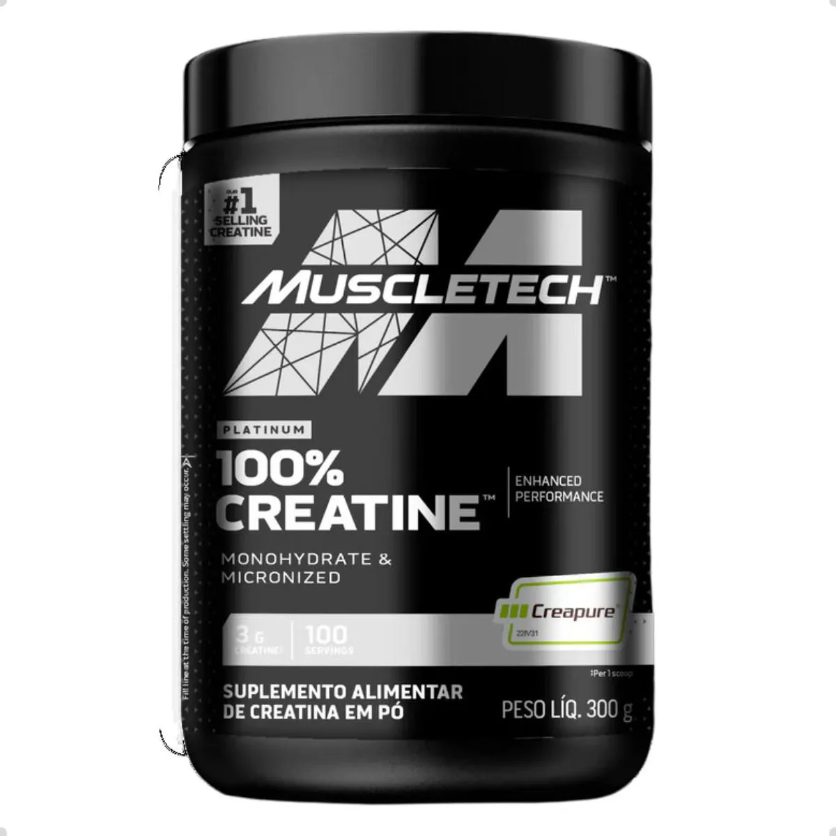 CREATINE 100% PLATINUM CREAPURE 300G MUSCLETECH Natural