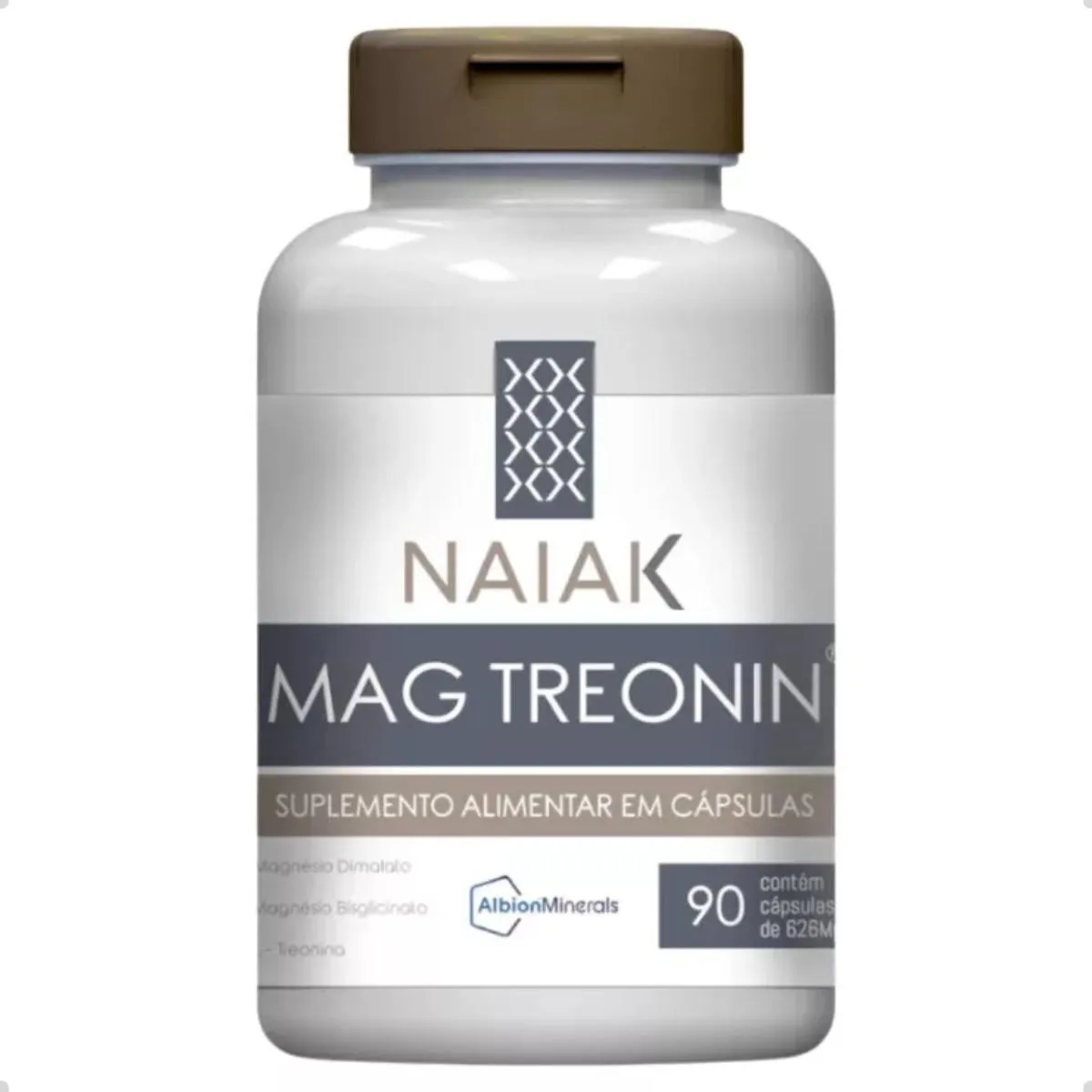 MAG TREONIN MAGNESIO DIMALATO 626MG 90 CAPSULAS NAIAK Natural