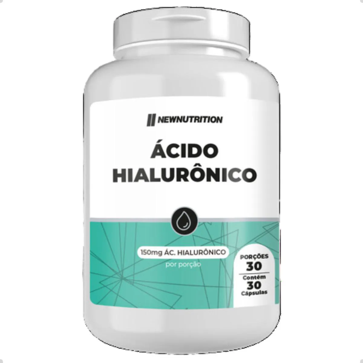 ÁCIDO HIALURôNICO 150MG 30 CAPSULAS NEW NUTRITION Natural