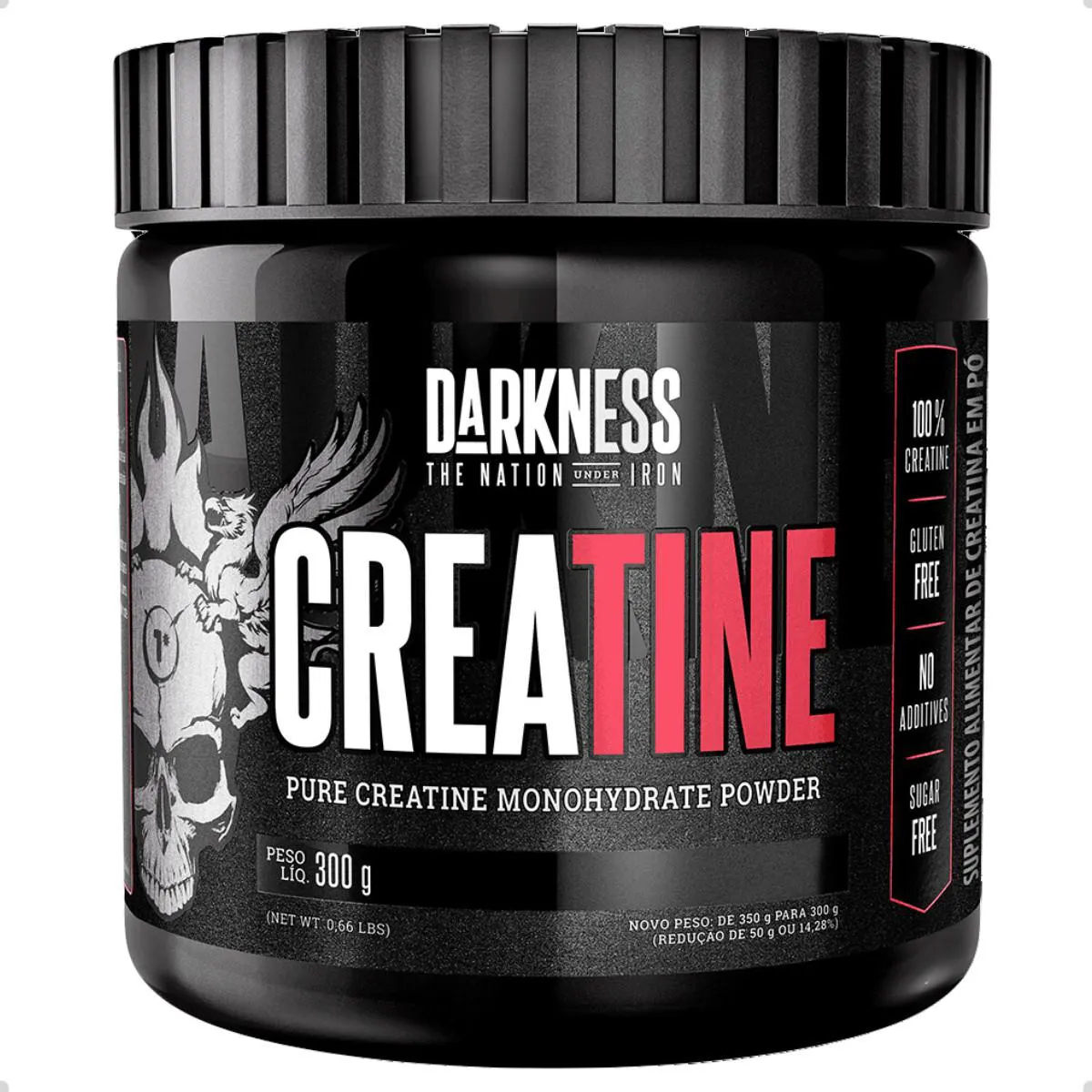 CREATINE 100% PURE MONOHYDRATE POWDER 300G DARKNESS Natural