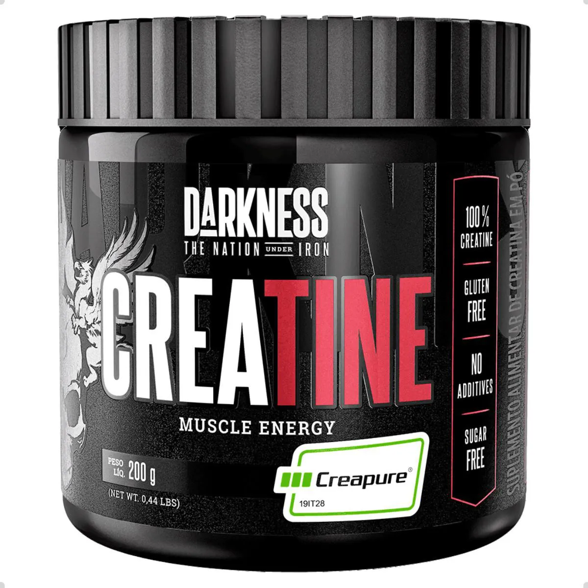 CREATINE 100% CREAPURE MUSCLE ENERGY 200G DARKNESS Natural