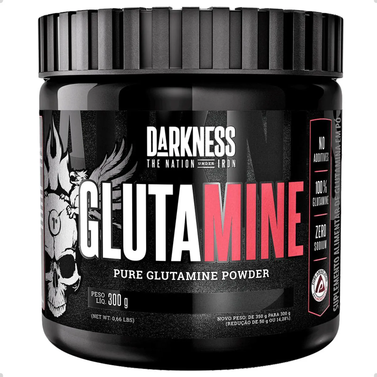 GLUTAMINE 100% PURE POWDER 300G DARKNESS Natural