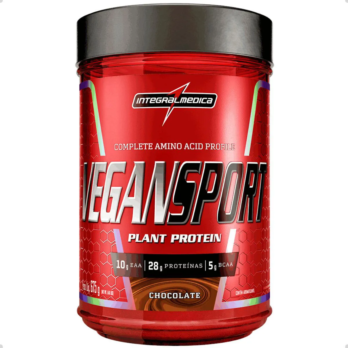 PROTEINA VEGANA PLANT VEGAN SPORT 675G INTEGRALMEDICA Chocolate