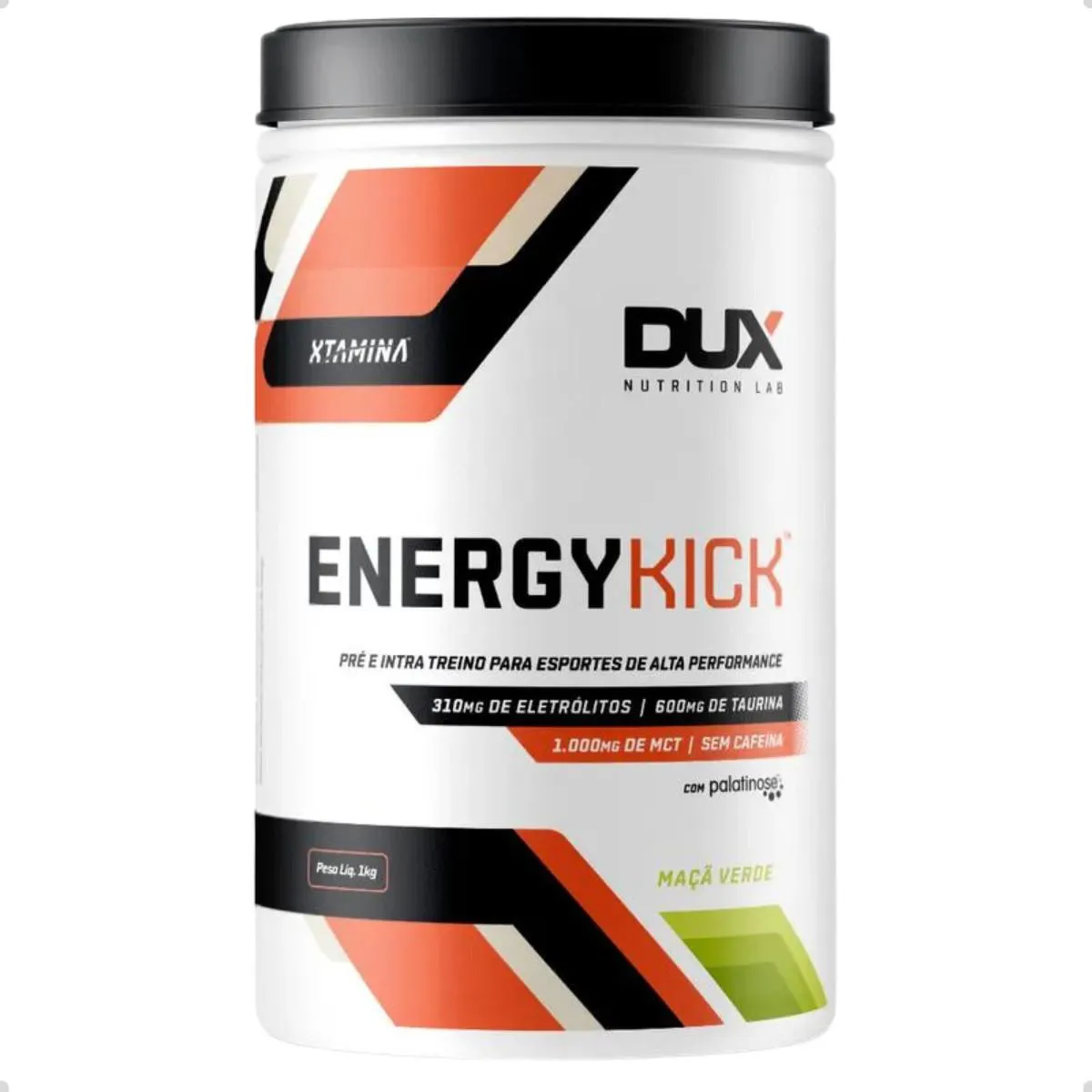 ENERGY KICK XTAMINA SEM CAFEINA 1KG DUX NUTRITION Maçã Verde
