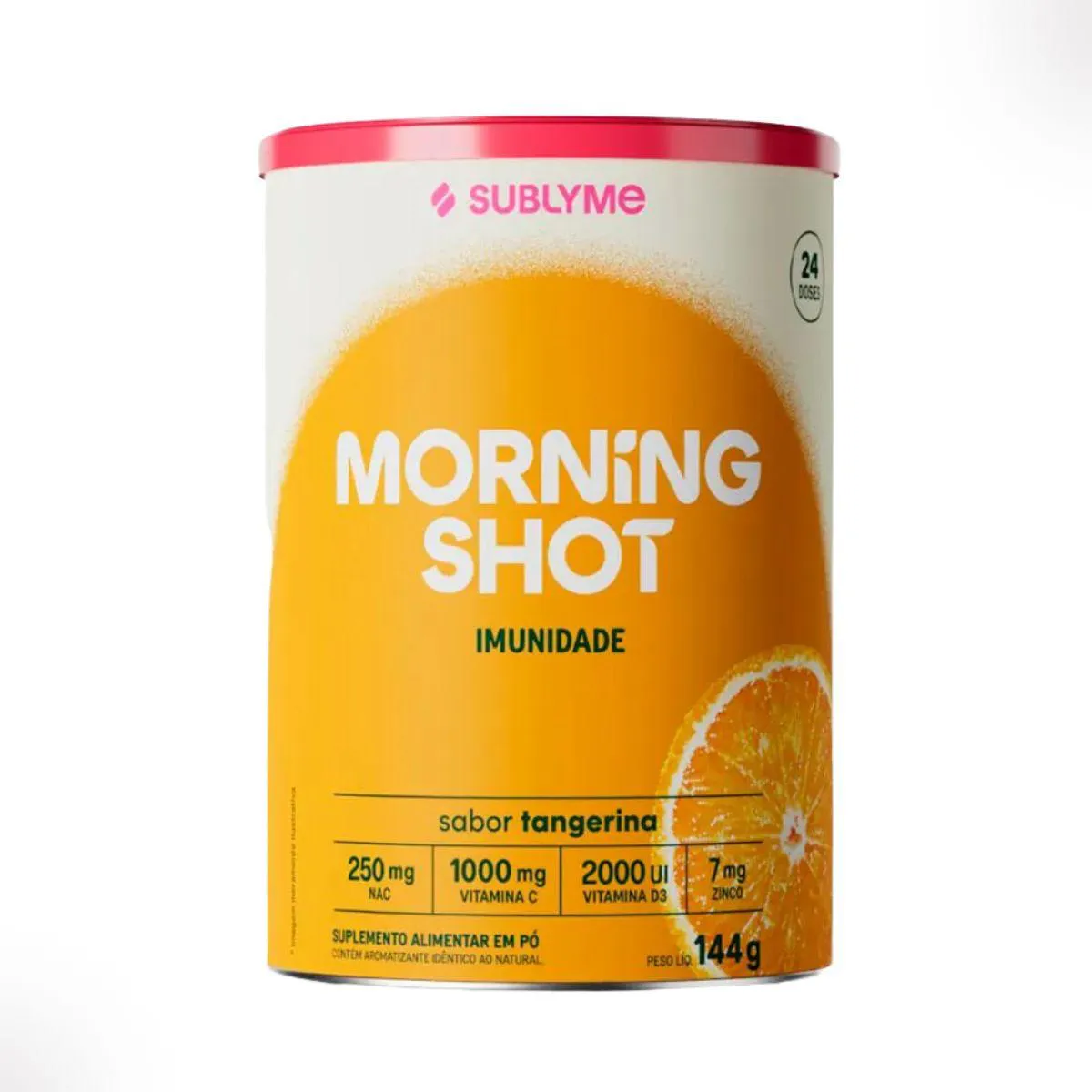 MORNING SHOT IMUNIDADE 24 DOSES 144G SUBLYME Tangerina