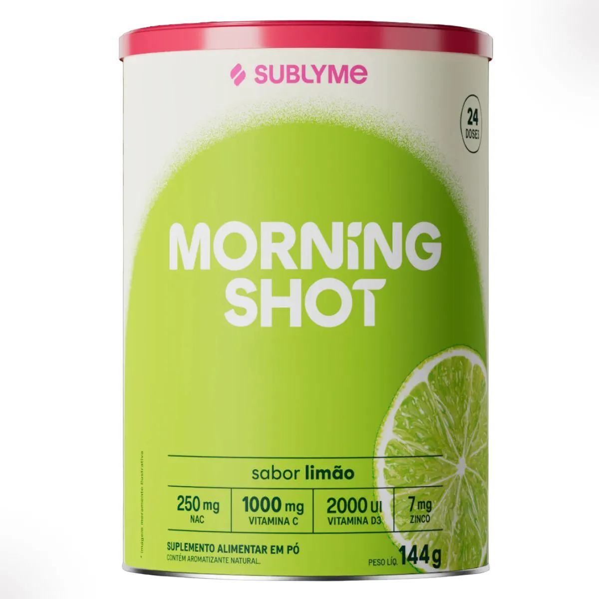 MORNING SHOT IMUNIDADE 24 DOSES 144G SUBLYME Limão