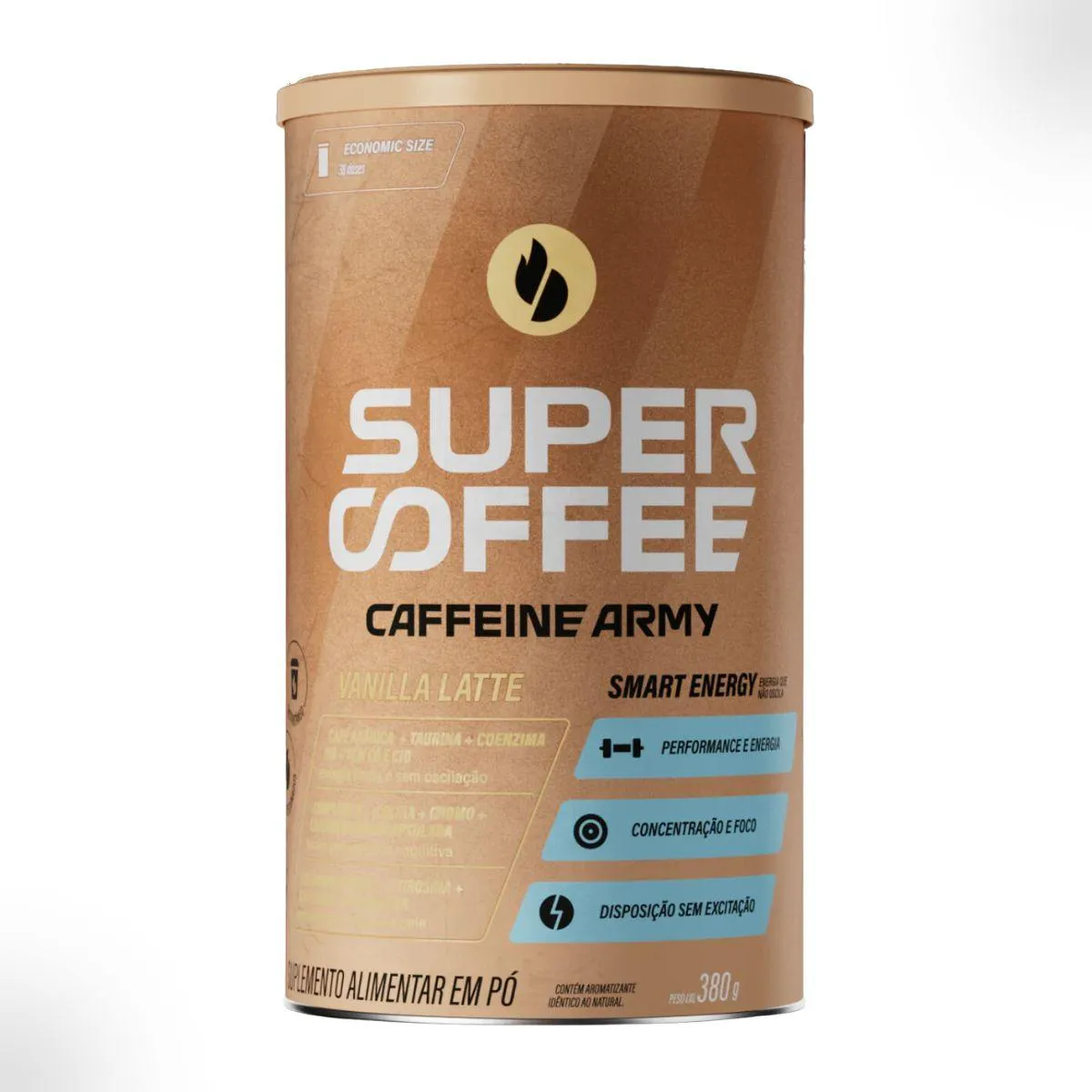 CAFé SUPER COFFEE 3.0 ECONOMIC SIZE 380G CAFFEINE ARMY Baunilha