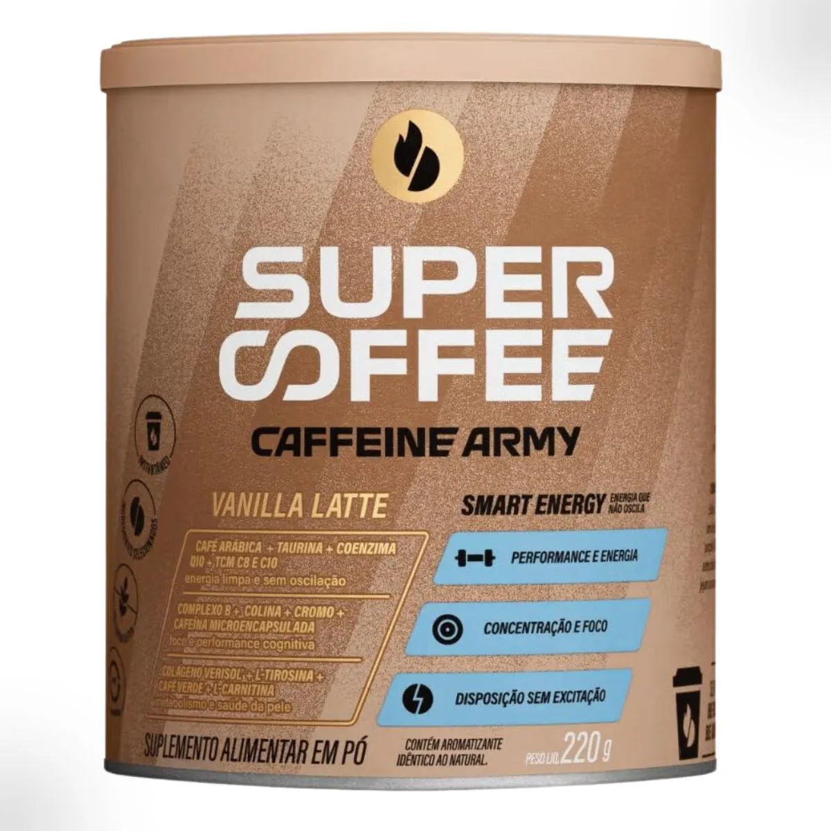 CAFé SUPER COFFEE 3.0 CLASSIC SIZE 220G CAFFEINE ARMY Baunilha