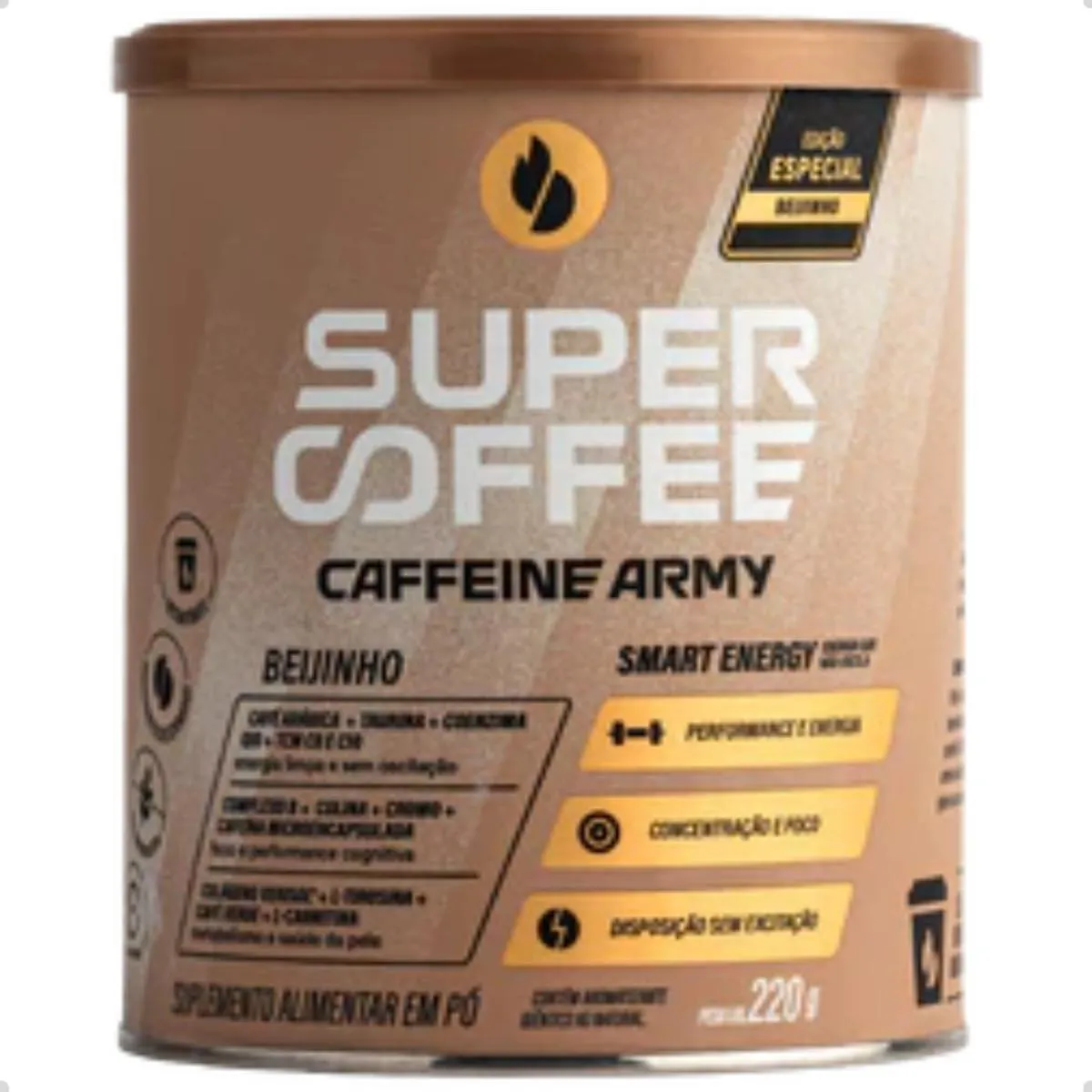 CAFé SUPER COFFEE 3.0 CLASSIC SIZE 220G CAFFEINE ARMY Beijinho
