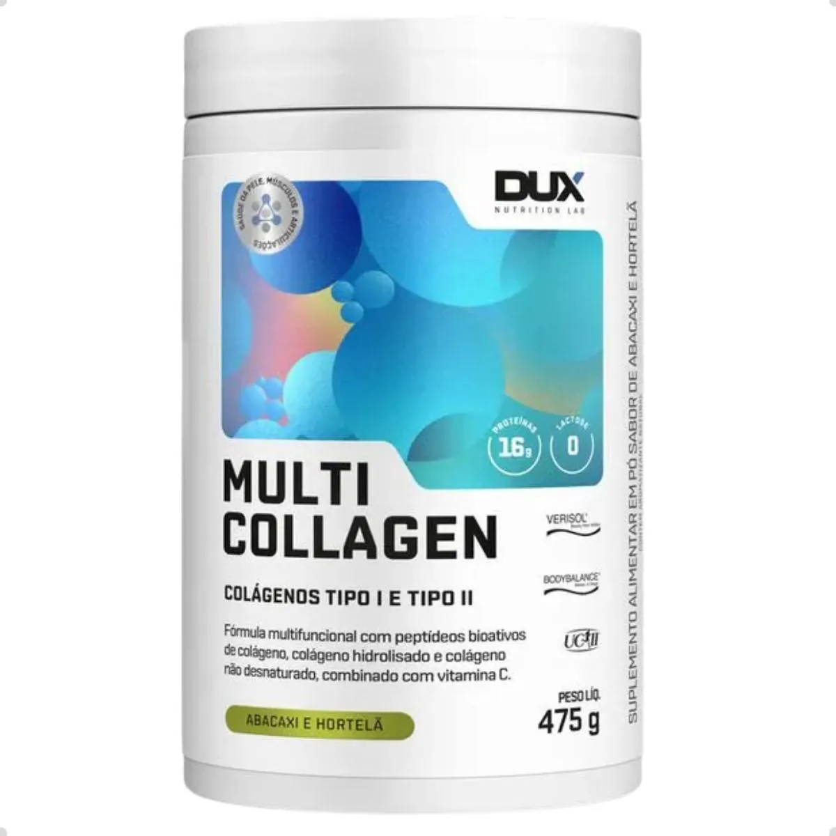 MULTI COLLAGEN PELE E ARTICULAçõES 450G DUX NUTRITION Abacaxi E Hortelã