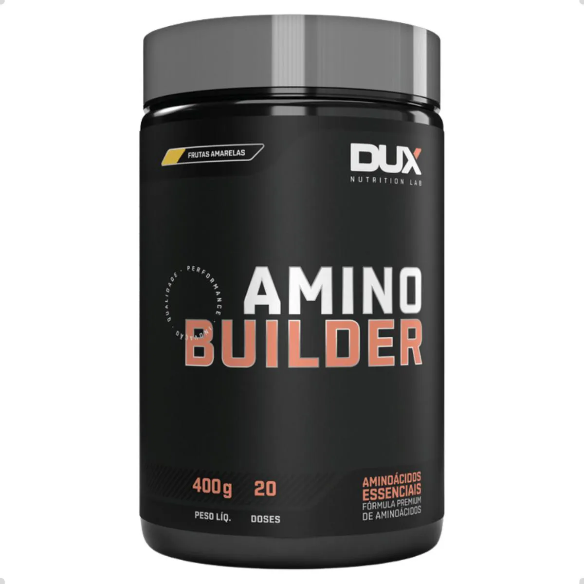 AMINOáCIDOS ESSENCIAIS AMINO BUILDER 400G DUX NUTRITION Frutas Amarelas
