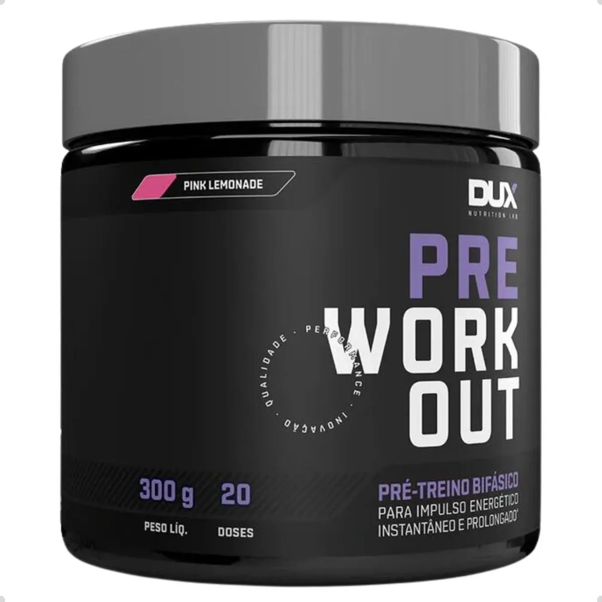 PRE WORKOUT ORIGINAL BIFáSICO 300G DUX NUTRITION Pink Limonade