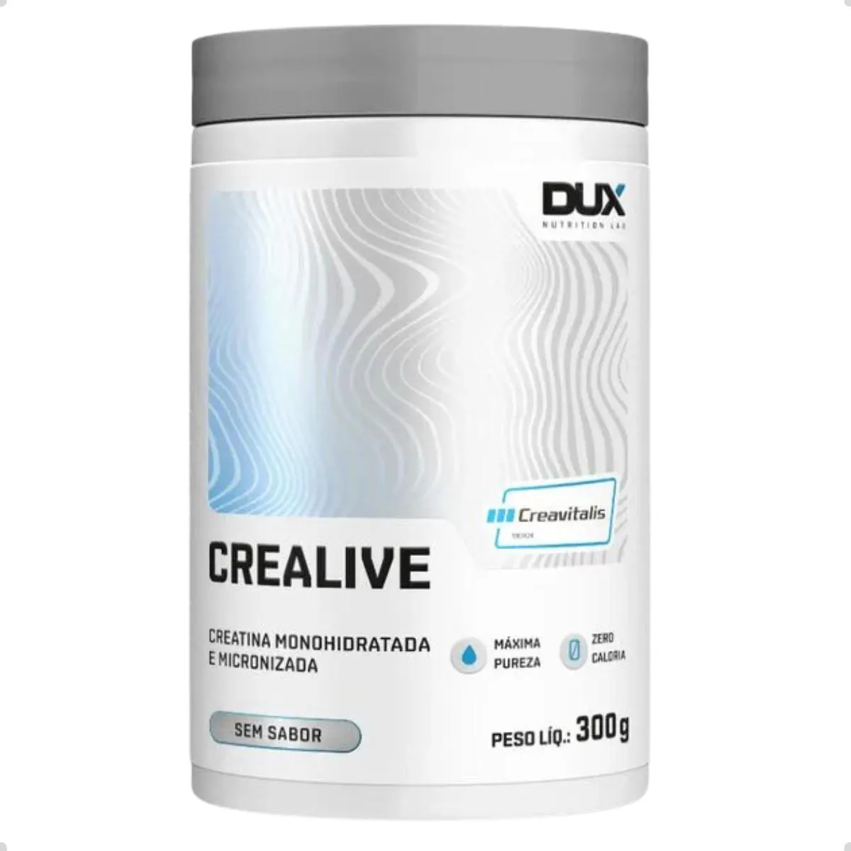 CREATINA CREALIVE CREAVITALIS POTE 300G DUX NUTRITION Natural