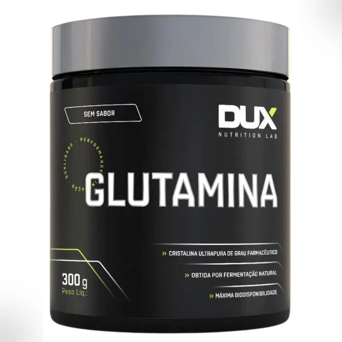GLUTAMINA EM Pó POTE 300G DUX NUTRITION Natural