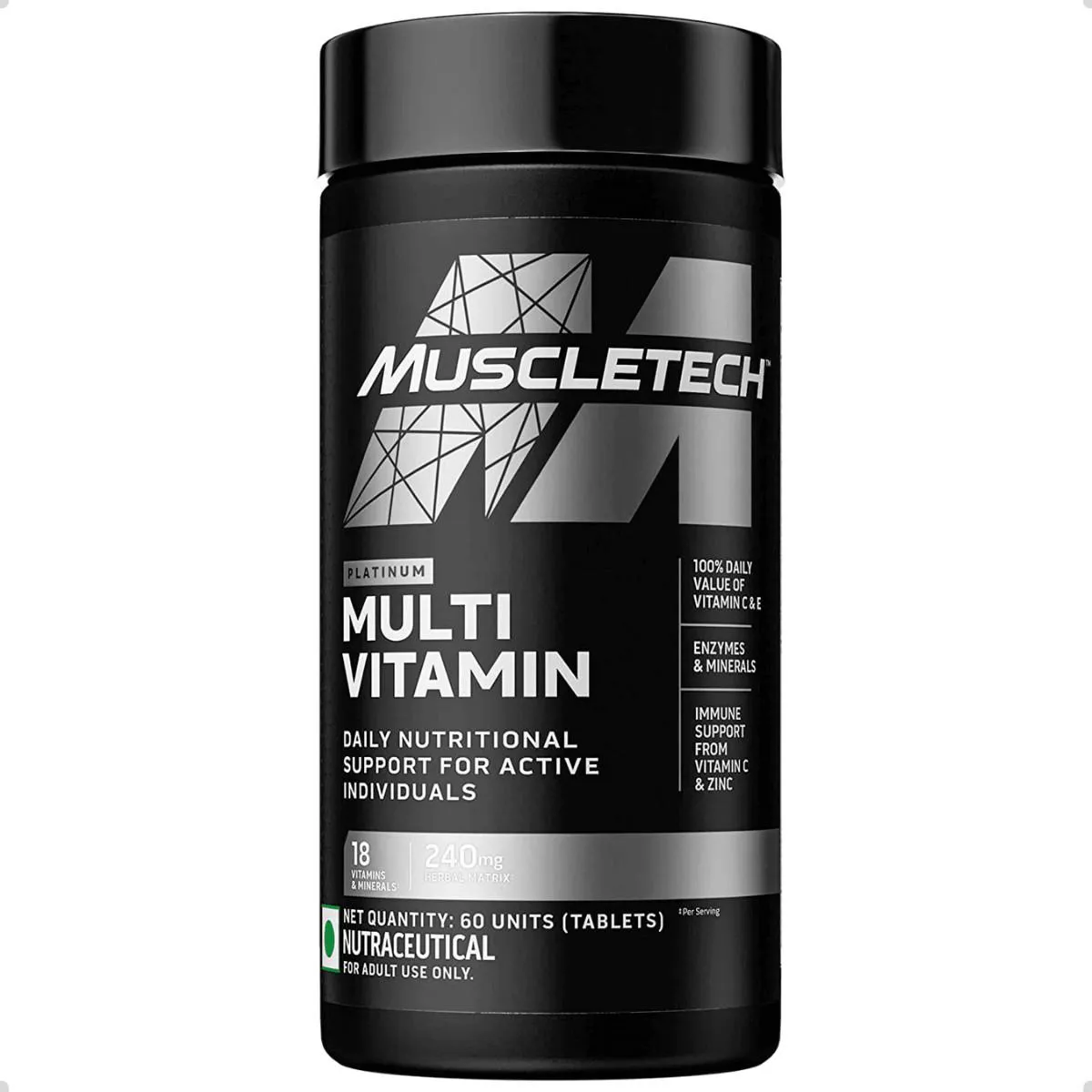 MULTI VITAMIN PLATINUM DAILY 60 COMPRIMIDOS MUSCLETECH Natural