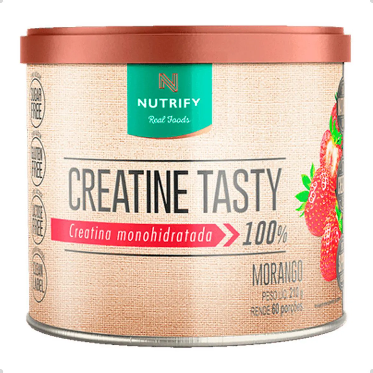 CREATINA TASTY 100% MONOHYDRATADA 210G NUTRIFY Morango