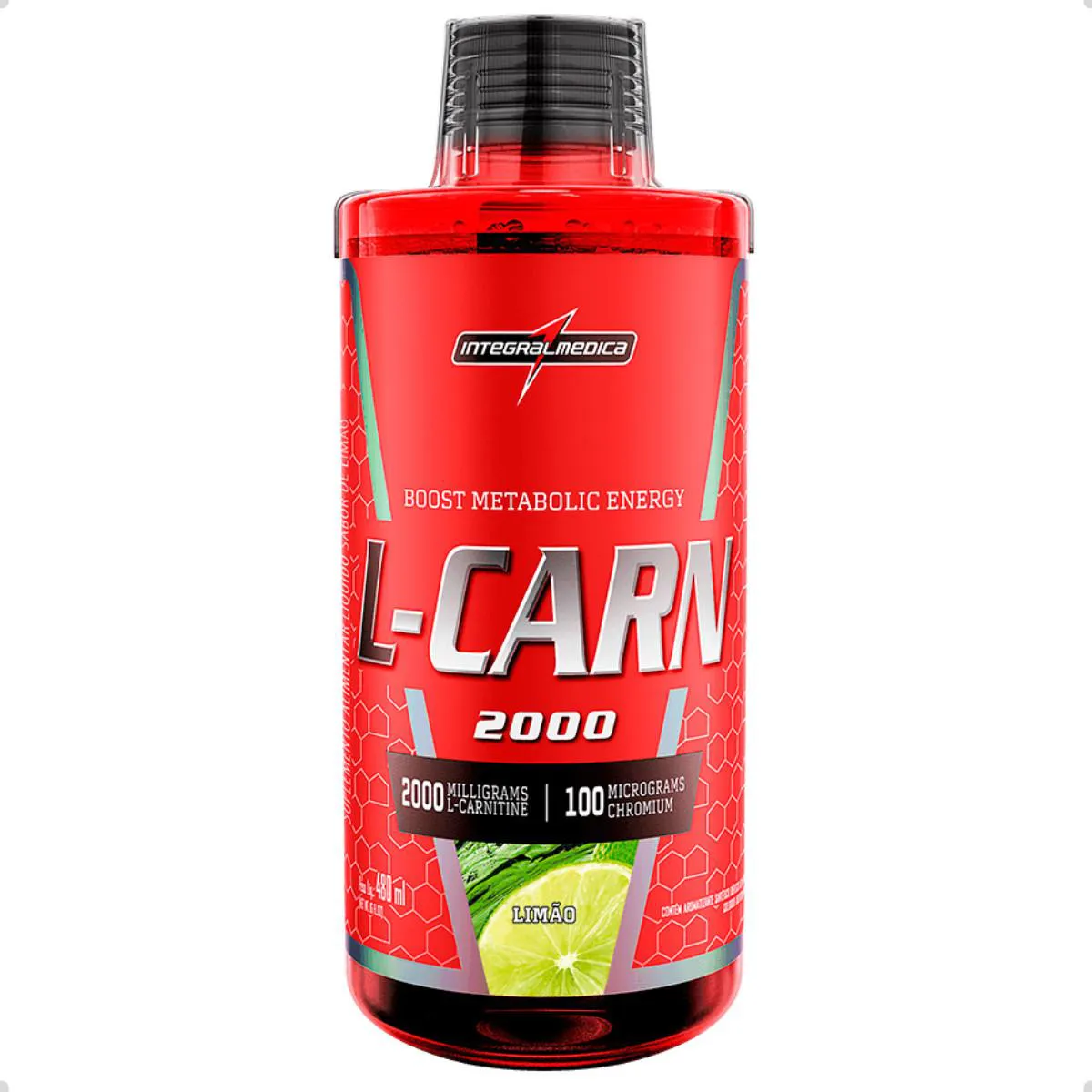 L CARNITINA 2000 L-CARN 480ML INTEGRALMEDICA Limão
