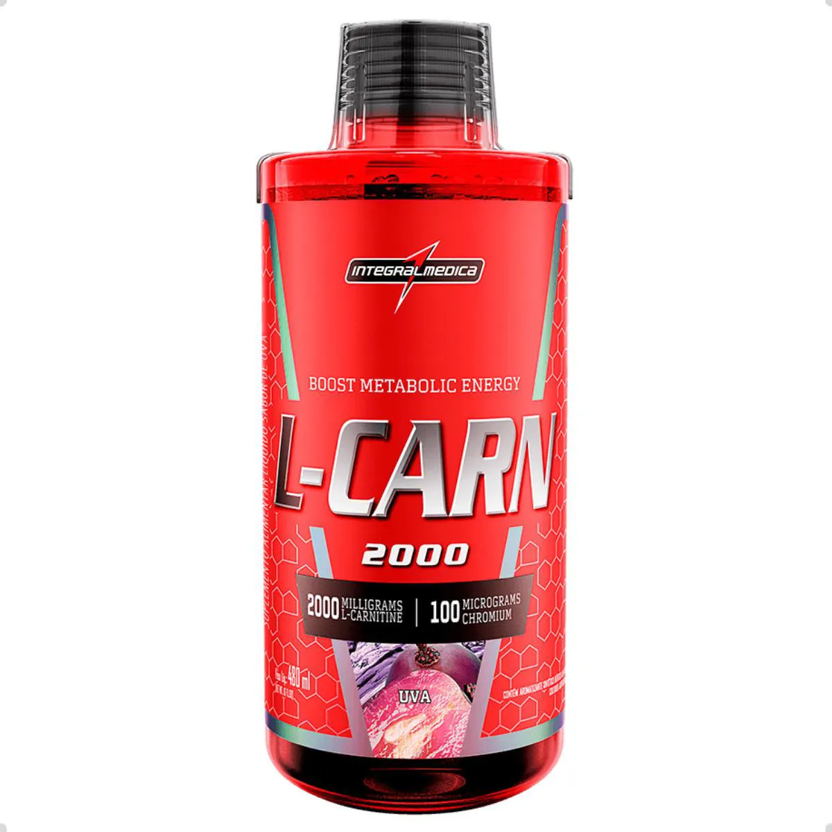 L CARNITINA 2000 L-CARN 480ML INTEGRALMEDICA UVA