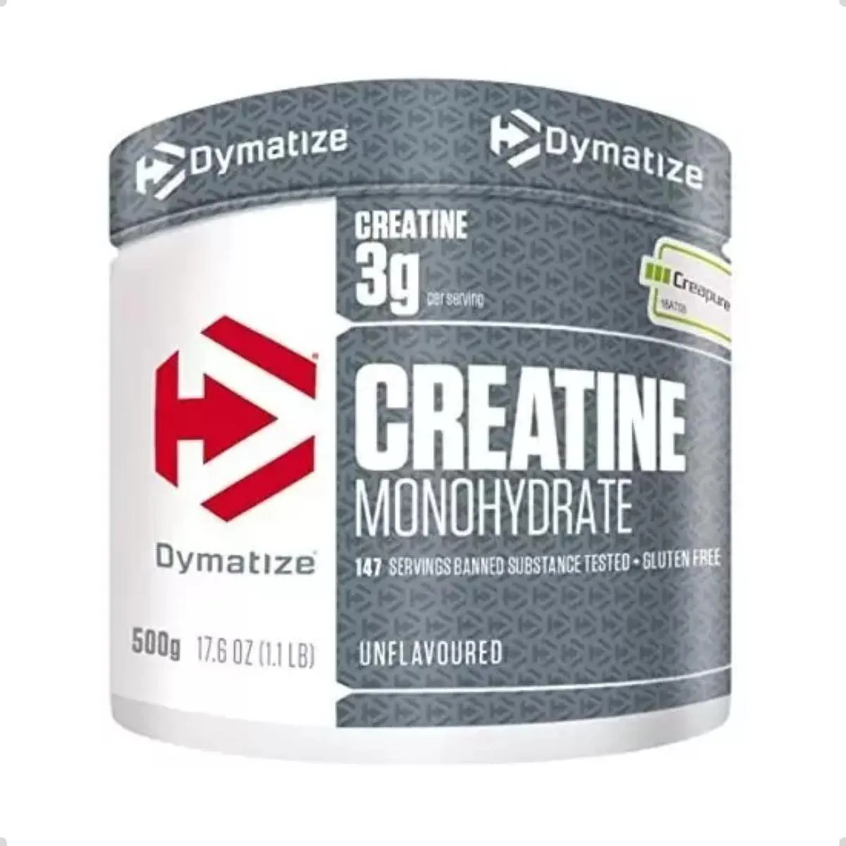 CREATINE MONOHYDRATE 100% CREAPURE 500G DYMATIZE SEM Sabor