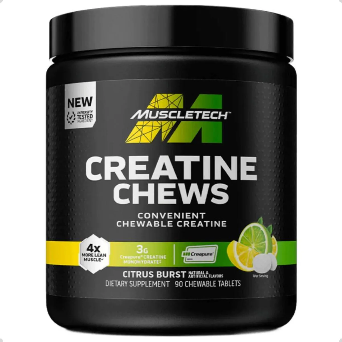 CREATINE CHEWS CREAPURE 90 TABLETES MUSCLETECH Citrus