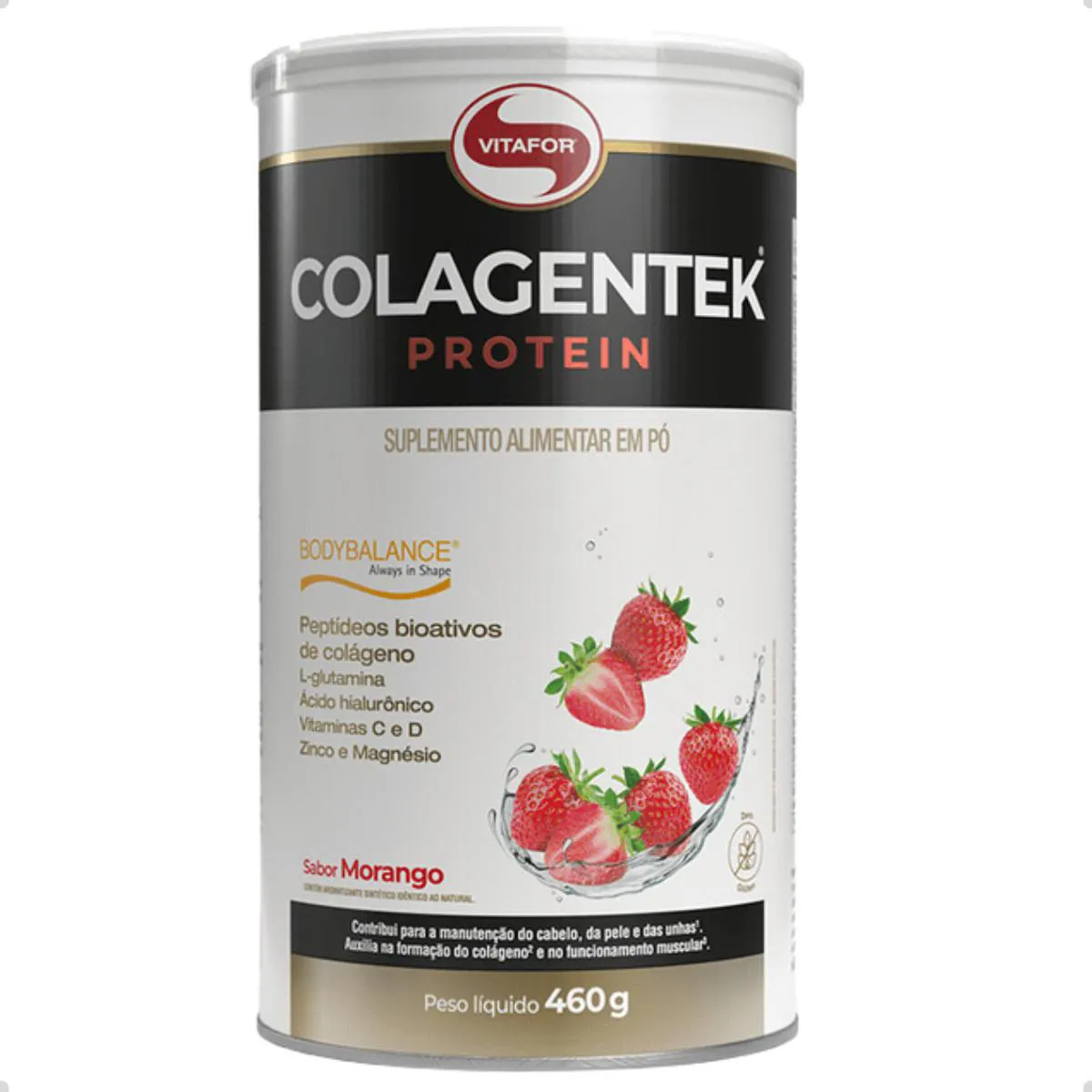 COLAGENTEK PROTEIN BODY BALANCE 460G VITAFOR Morango