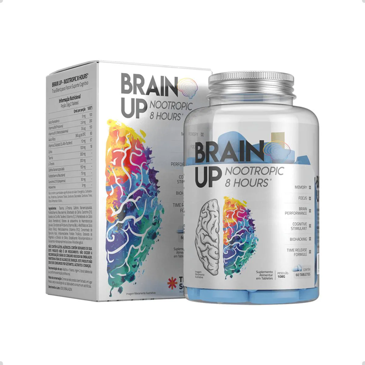 BRAIN UP NOOTROPIC 8H 60 TABS TRUE SOURCE Natural