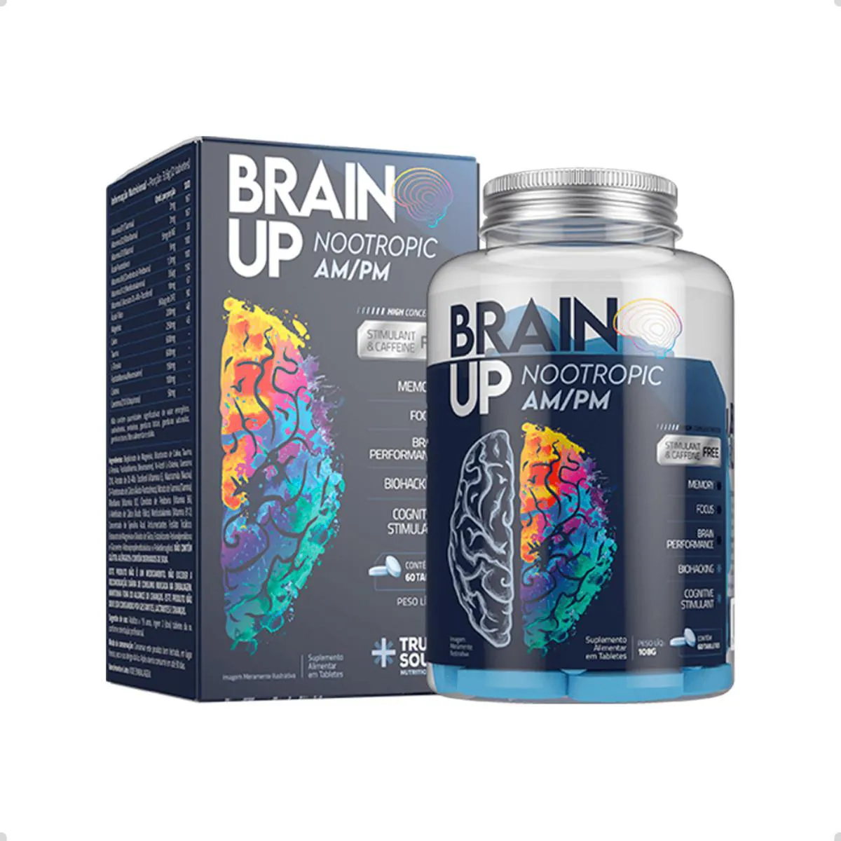 BRAIN UP NOOTROPIC AM/PM 60 TABS TRUE SOURCE Natural