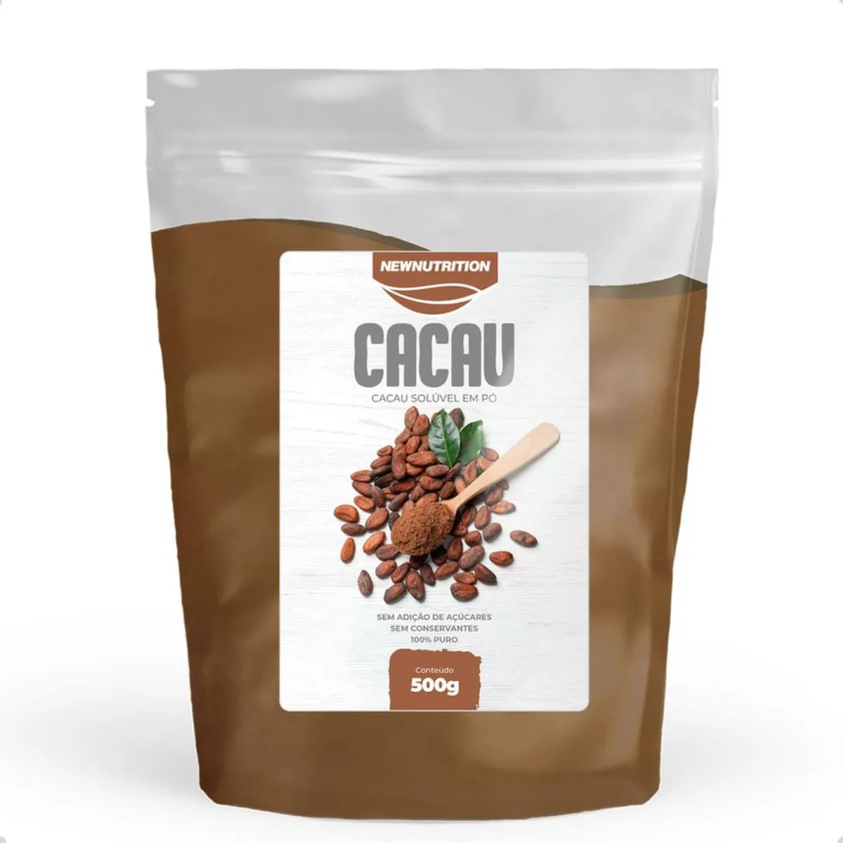 CACAU SOLúVEL EM Pó 500G NEW NUTRITION
