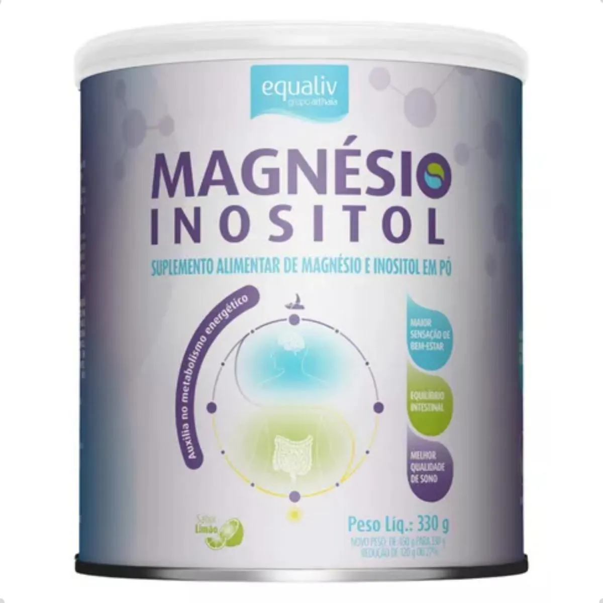 MAGNéSIO INOSITOL 330G EQUALIV Limão