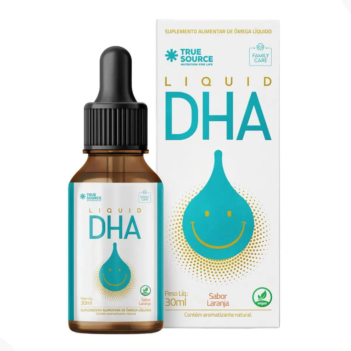 FAMILY CARE DHA 30ML GOTAS - TRUE SOURCE Laranja