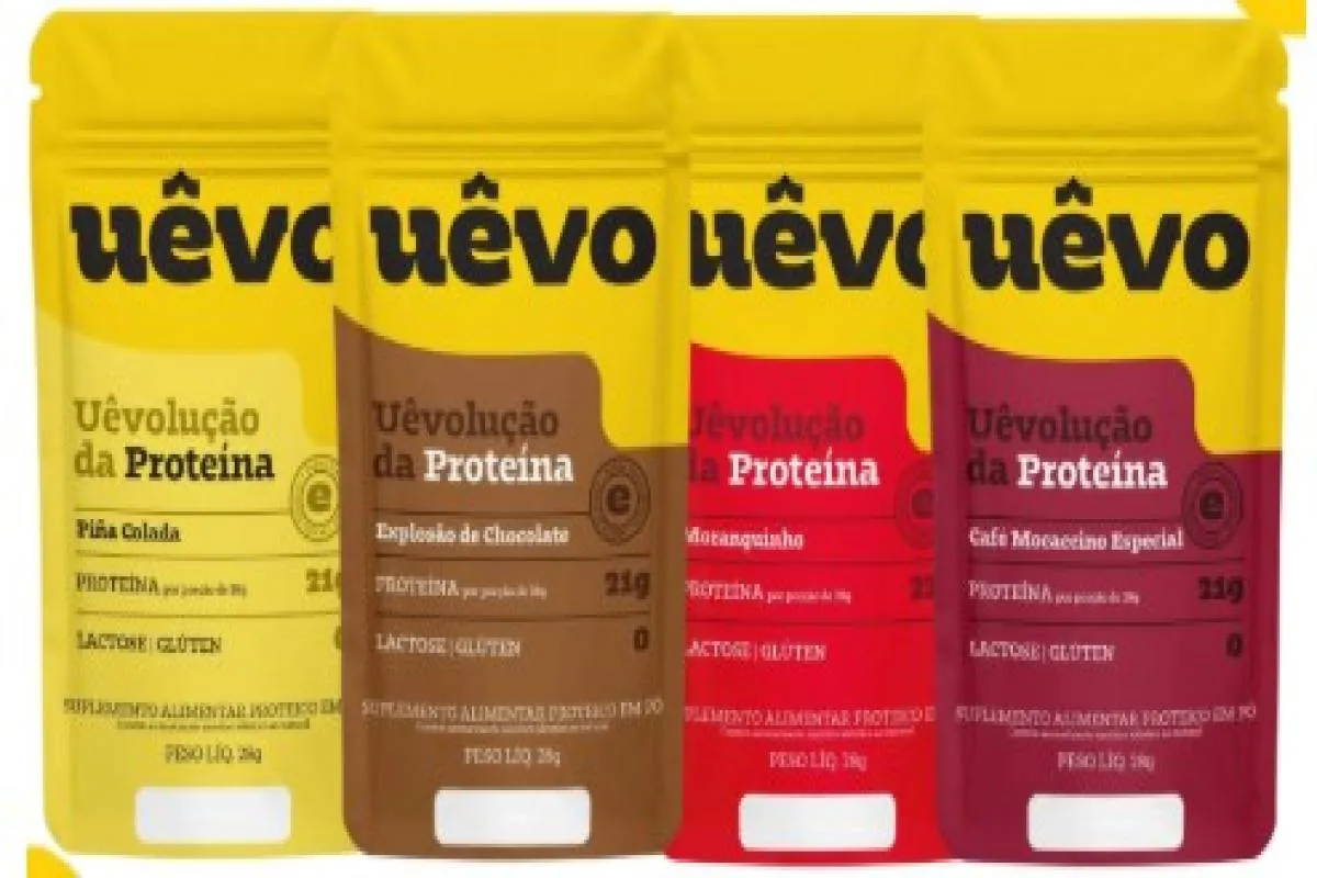 ALBUMINA UEVO KIT 4 SABORES - UEVOLUÇÃO DA PROTEINA