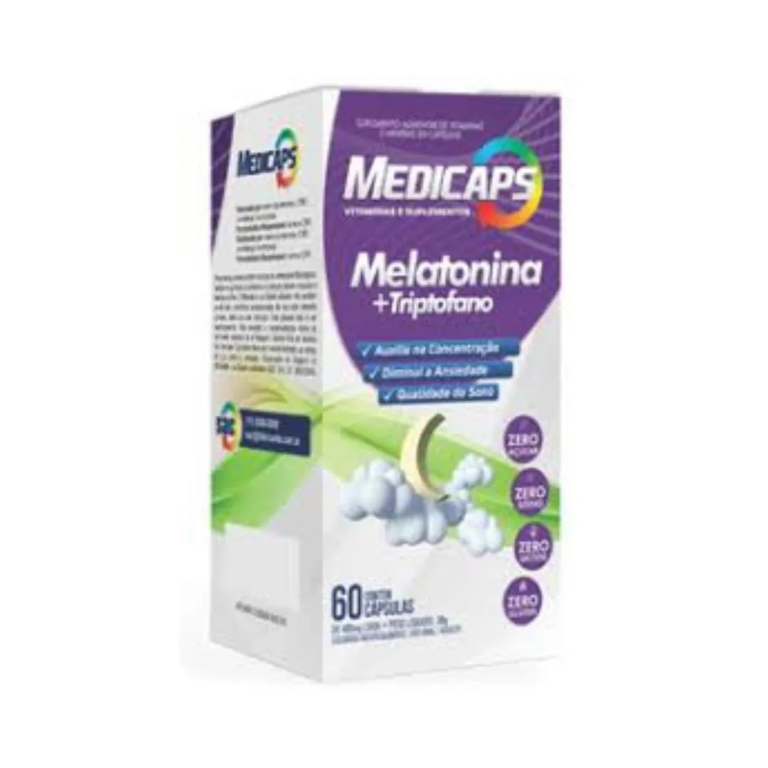 MEDICAPS MELATONINA + TRIPTOFANO 60 CÁPSULAS