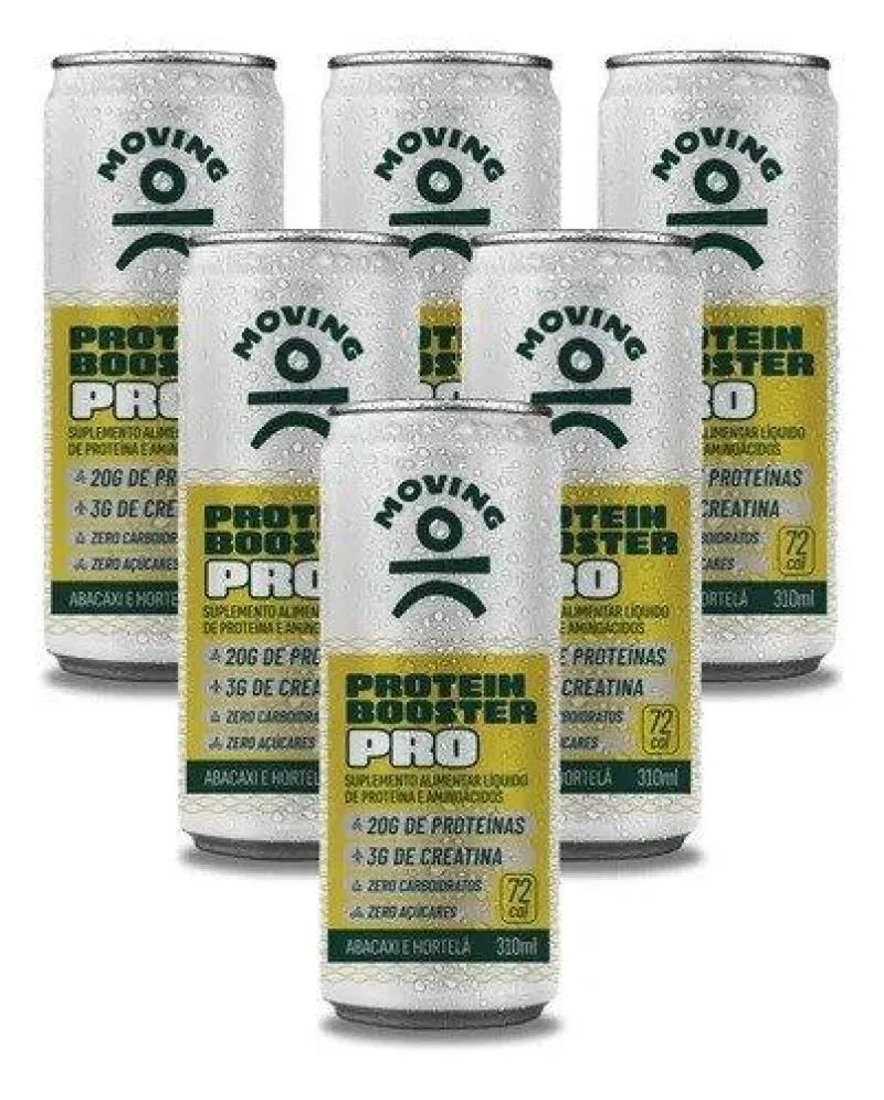 6X MOVING PRO 20G ABACAXI COM HOTELã 310ML