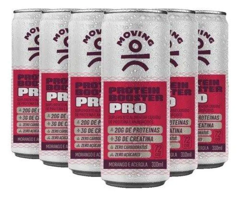 6X MOVING PRO 20G MORANGO E ACEROLA 310ML