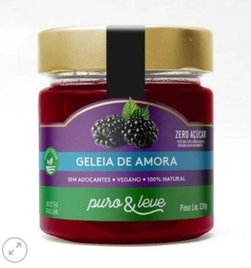 GELEIA PURO E LEVE AMORA 230G