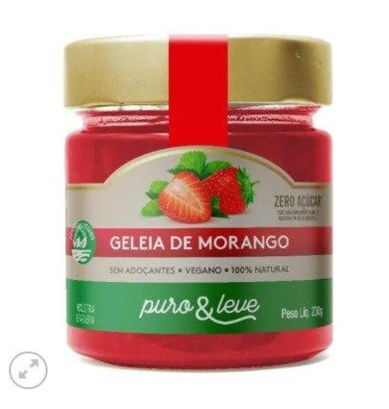 GELEIA PURO E LEVE MORANGO 230G